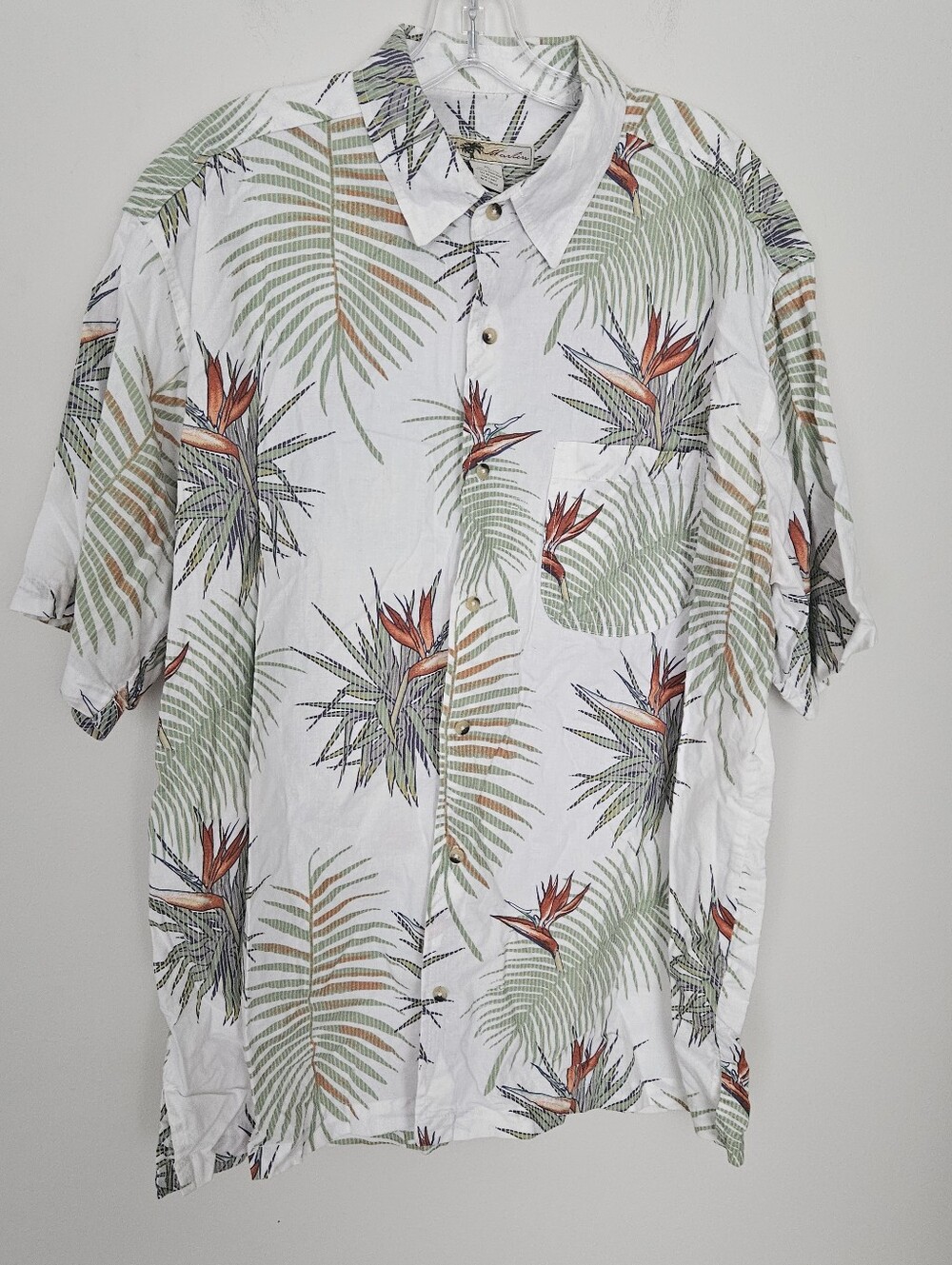 Joe Marlin button-up Hawaiian camp shirt
